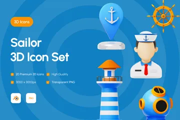 Sailor 3D Icon Pack