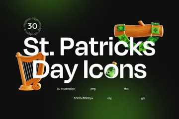 Fête de la Saint-Patrick Pack 3D Icon