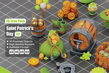 Saint Patrick's Day 3D Icon Pack