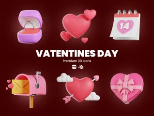 Saint Valentin 3D Icon Pack