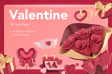 Saint Valentin Pack 3D Icon