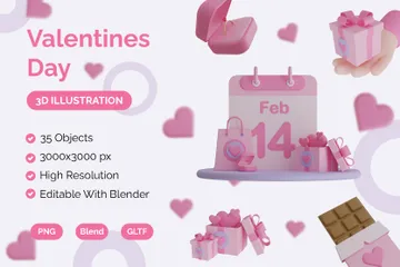 Saint Valentin 3D Icon Pack