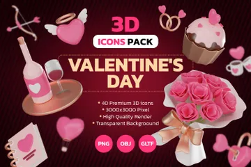 Saint Valentin Pack 3D Icon