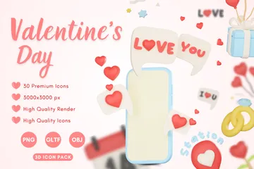 Saint Valentin 3D Icon Pack