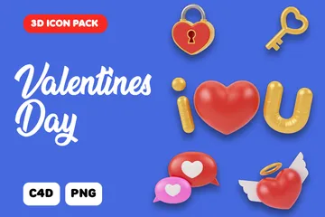 Saint Valentin Pack 3D Icon