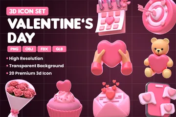 Saint Valentin Pack 3D Icon