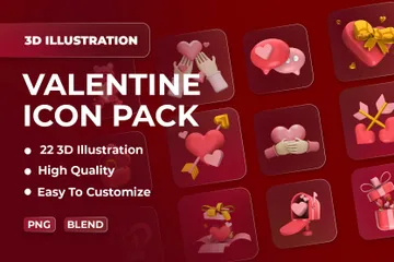 Valentin Pack 3D Icon