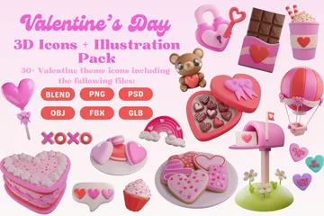 Saint Valentin Pack 3D Icon