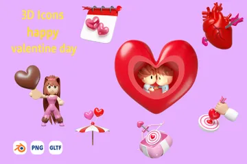 Saint Valentin Pack 3D Icon