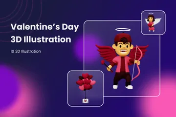 Saint Valentin Pack 3D Illustration