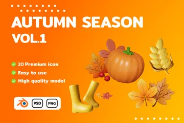 Saison d'automne Vol 1 Pack 3D Icon