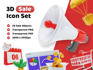 Sale 3D Illustration Pack