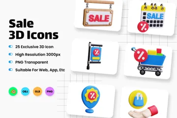 Sale 3D Icon Pack