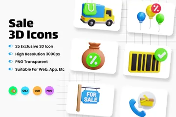Sale 3D Icon Pack