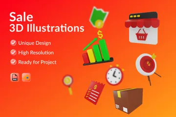 Sale 3D Illustration Pack