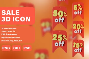 Sale 3D Icon Pack