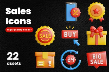 Sales 3D Icon Pack