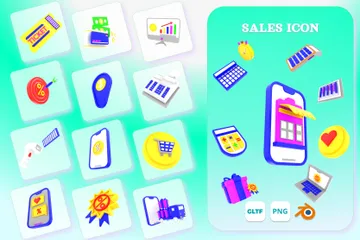 SALES 3D Icon Pack