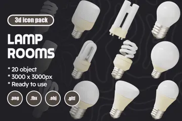 Chambres de lampes Pack 3D Icon