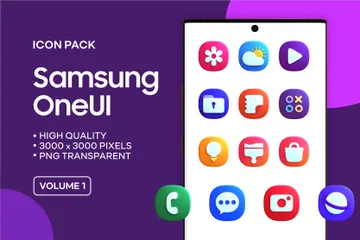 Free Samsung OneUI 3D Icon Pack