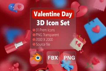 Enamorado Paquete de Icon 3D