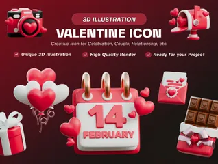 Enamorado Paquete de Icon 3D