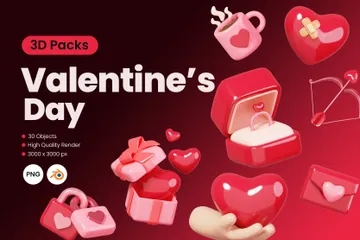 San Valentino 3D Icon Pack