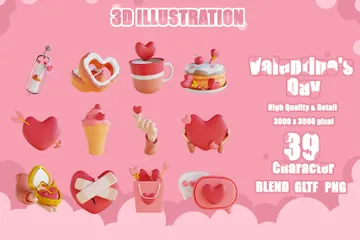 San Valentino 3D Icon Pack