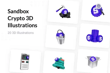 Sandbox Crypto 3D Illustration Pack