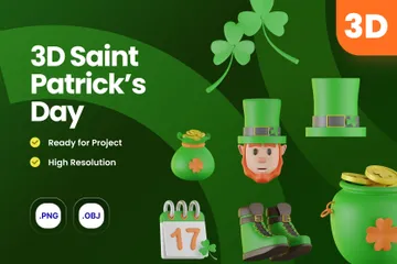 Sankt Patrick 3D Icon Pack