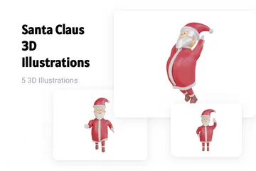 Santa Claus 3D Illustration Pack