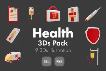 Santé Pack 3D Icon