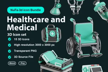 Soins de santé et médecine Pack 3D Icon