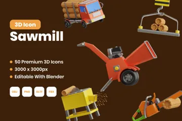 Sawmill 3D Icon Pack