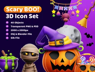 Scary BOO! 3D  Pack