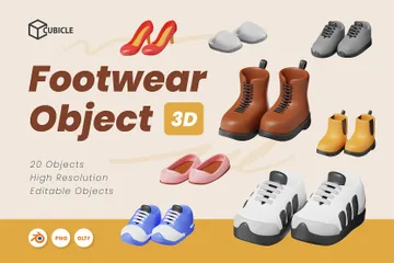 Schuhwerk 3D Icon Pack