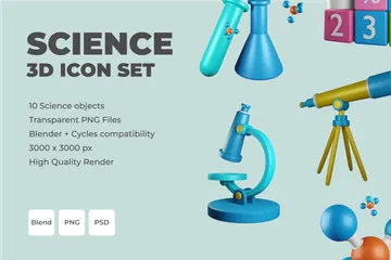 Science Pack 3D Icon
