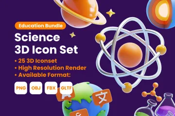 Science & Technology 3D Icon Pack