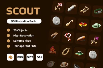 Scout Pack 3D Icon