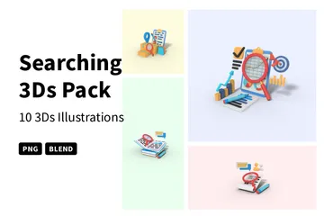 Searching 3D Illustration Pack