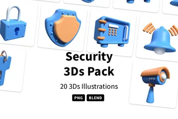 Sécurité Pack 3D Icon