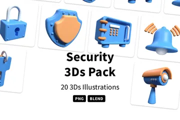 安全 3D Iconパック