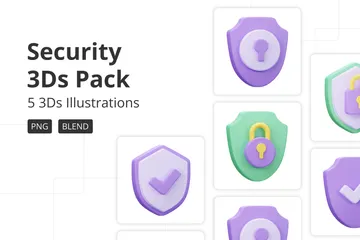 Security 3D Icon Pack