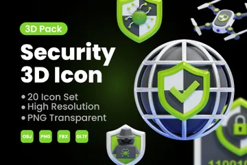 Security 3D Icon Pack