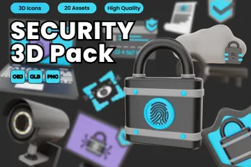 Security 3D Icon Pack