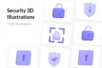 Security 3D Icon Pack