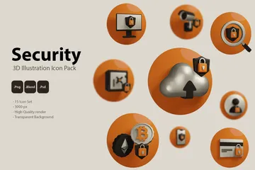 Security 3D Icon Pack