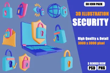 Security 3D Illustration Pack