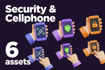 Security & Cellphone 3D Icon Pack