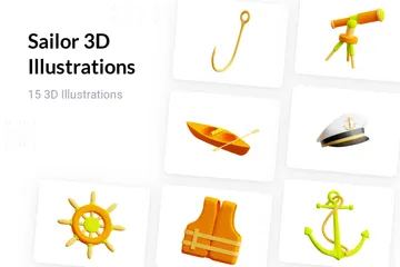 Matrose 3D Illustration Pack